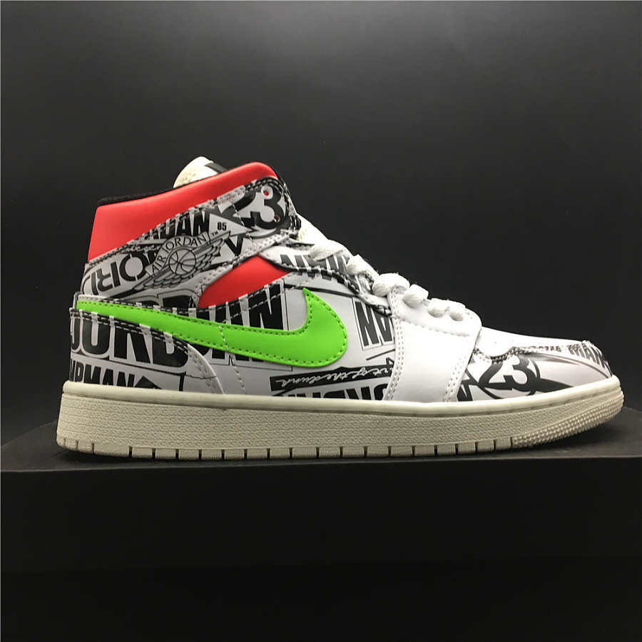 jordan 1 mid all over logos