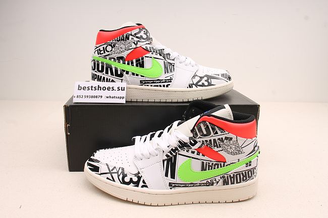 jordan 1 all over logo