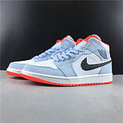 jordan 1 mid half blue polka dot swoosh