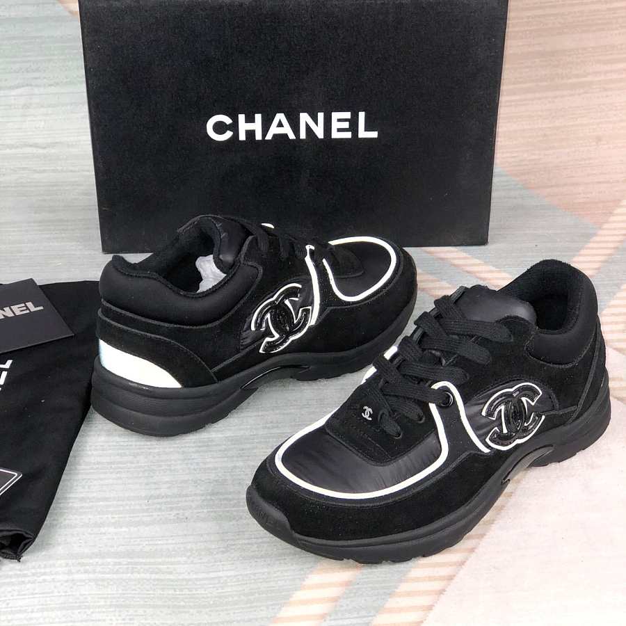 Chanel Low Top Trainer Black (W) G34360 Y53536 94305 - LULULIFE