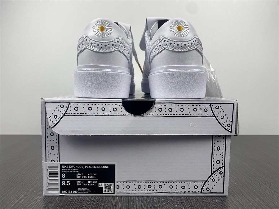 Nike Kwondo 1 G-Dragon Peaceminusone Triple White Shoes Sneakers â Galactica Shop