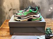 balenciaga triple s green grey