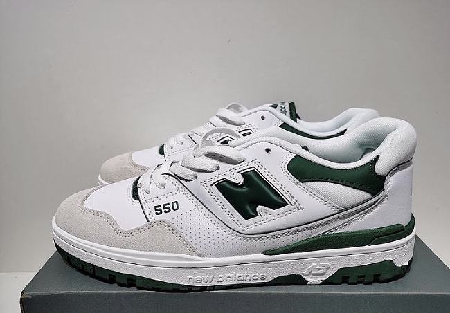 New Balance 550 White Green BB550WT1 - LULULIFE